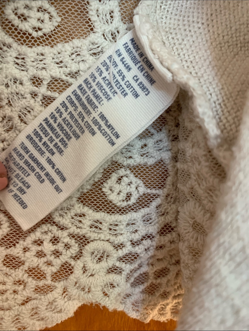 American Eagle boho festival dainty open front crochet Back cardigan szXS - Picture 3 of 5